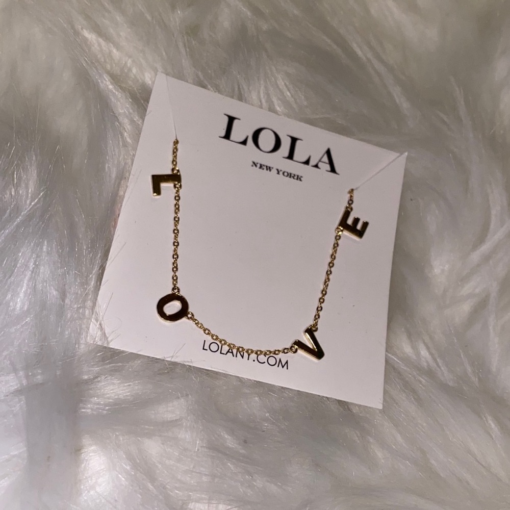 “LOLA New York” LOVE Necklace